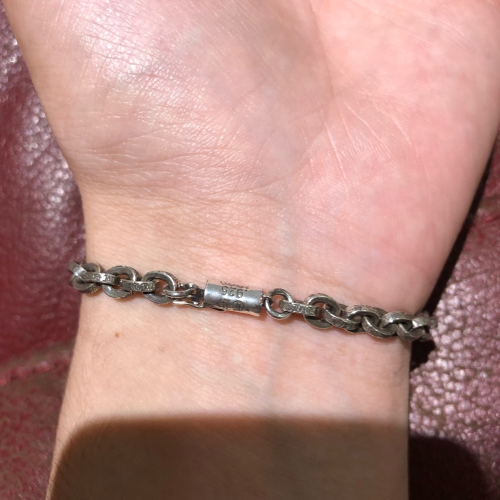 Chrome hearts paper chain bracelet